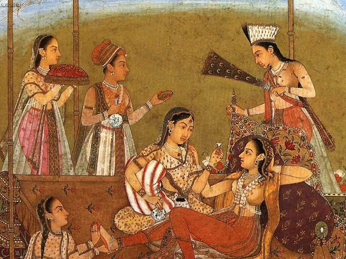 Image d'une peinture représentant le kamasutra